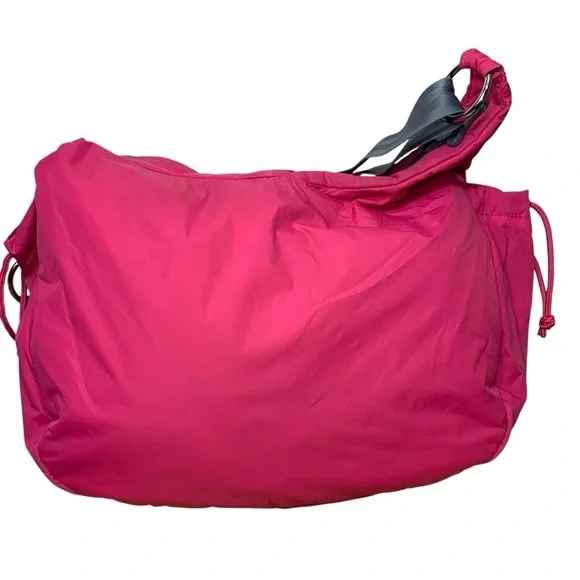 Puma Retro Sport Nylon Crossbody Hot Pink Shoulder Bag Ajustable Strap Tote Y2K - Picture 3 of 15